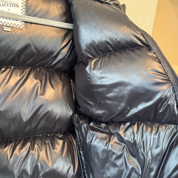 RARE NWOT Jean Paul Gaultier X Bosideng Down Coat Women's Medium Puffer Zebra - Picture 7 of 16